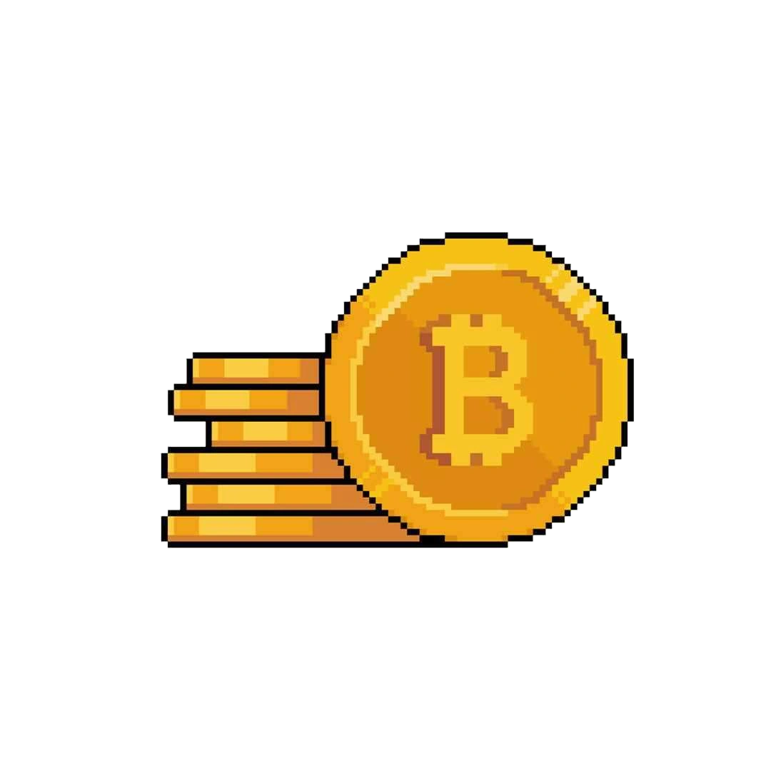 Bitcoin Pixel Sticker
